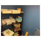 Black wire shelving & Kitchen Supplies