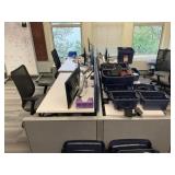 4 Person Electric Desk Workstation