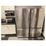 GE stainless steel bottom-freezer refrigerator