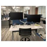 Electronic rising desk station