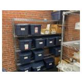 Wire shelving W/Misc. Spare parts