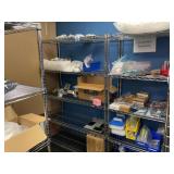 Wire Shelving W/Misc. Contents