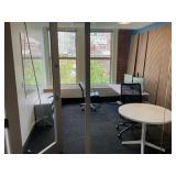 1 Electric rising desks office setup