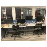 Electronic rising desk station