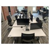 5 Person Electric Desk Workstation