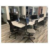 5 Person Electric Desk Workstation