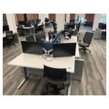 5 Person Electric Desk Workstation