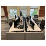 4 Person Electric Desk Workstation