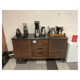 Walker Edison Modern 4-Drawer Sliding Door Cabinet