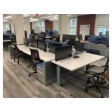 5 Person Electric Desk Workstation