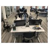 5 Person Electric Desk Workstation