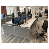 4 Electric Rising desks Workstation