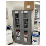 Uline Clear View Cabinet with Contents (No Chemica