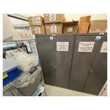 Metal Cabinet w/ Contents