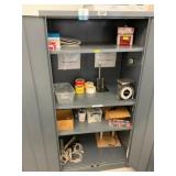 Metal Cabinet w/ Contents