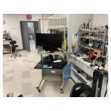 Custom rolling lab desk