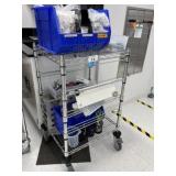 Rolling Cart with Contents