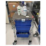 Rolling Cart with Contents