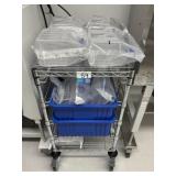 Rolling Cart with Contents