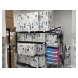 Rolling shelf with contents