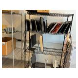 Wire Rack with Misc Monitors