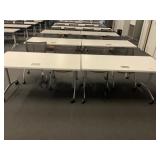 Training Room Rolling Tables and Yellow Rolling Ch
