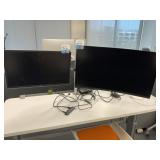 Dell 32ï¿½ Flat Curved S3221QS Dell 23ï¿½ P2314Ht Pane