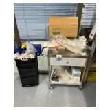 Stainless Steel Cart and Storage w/ Contents