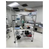 Wire Shelving Units w/ Content