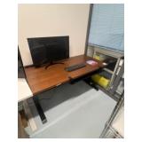 Adjustable Height Desk & Monitor