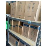 Rack with Plastic Stackable Bins