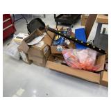 Lot Misc Routers, Office supplies, Server Rack,