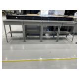 Uline Metal Shop Desk No Keys, with Vinyl Stool /