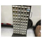 Rolling Parts Rack with Various Sanding Discs
