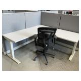 4 person cubical work station w/ L-Shape 70ï¿½ x  70