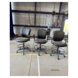 Black Vinyl Stools/Chairs