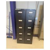 (2) 4 Drawer Vertical File Cabinets
