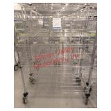 Metal Adjustable Rolling Shelves with Dividers
