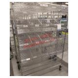 Metal Adjustable Rolling Shelves with Dividers