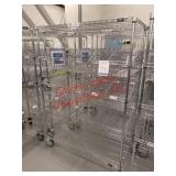 Metal Adjustable Rolling Shelves with Dividers