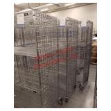 Metal adjustable rolling Shelves