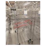 Metal Adjustable Rolling Shelves with Dividers