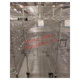 Metal Adjustable Rolling Shelves with Dividers