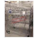 Metal Adjustable Rolling Shelves with Dividers