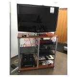 Samsung TV and Shelf