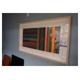 Colorful Linear Framed Artwork