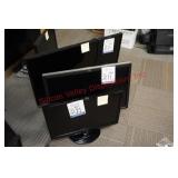 HP and Samsung Computer Monitors with Stands