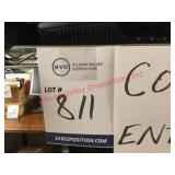 Metal shelving rack with Contents