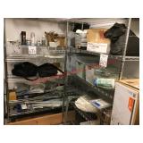 Miscellaneous items in two racks