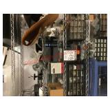 Miscellaneous items in two racks